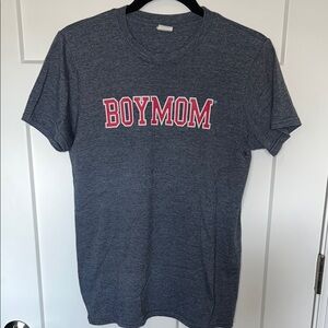 Varsity Letter Boy Mom Short Sleeve Tee